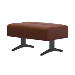 Stressless Stella Medium Ottoman In Paloma Copper Leather & Matt Black -Housingunits 005adb05878db7af1326f0fc220f47b0 1