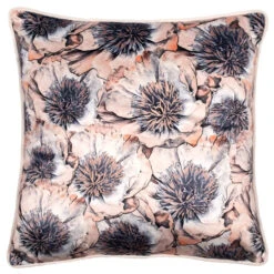 Karmi Pink Floral Velvet Cushion