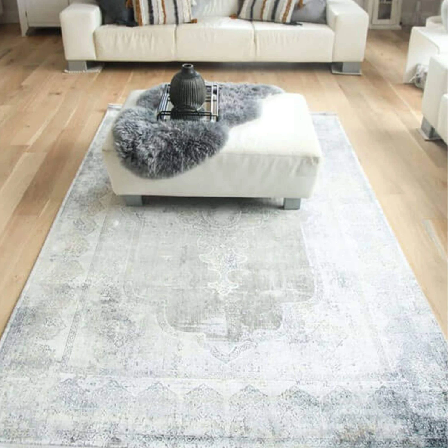Toros Overdyed Frost Grey 240cm X 340cm Rug 1 Toros Overdyed Frost Grey 240cm X 340cm Rug