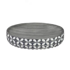 Ravello Grey & White Resin Soap Dish