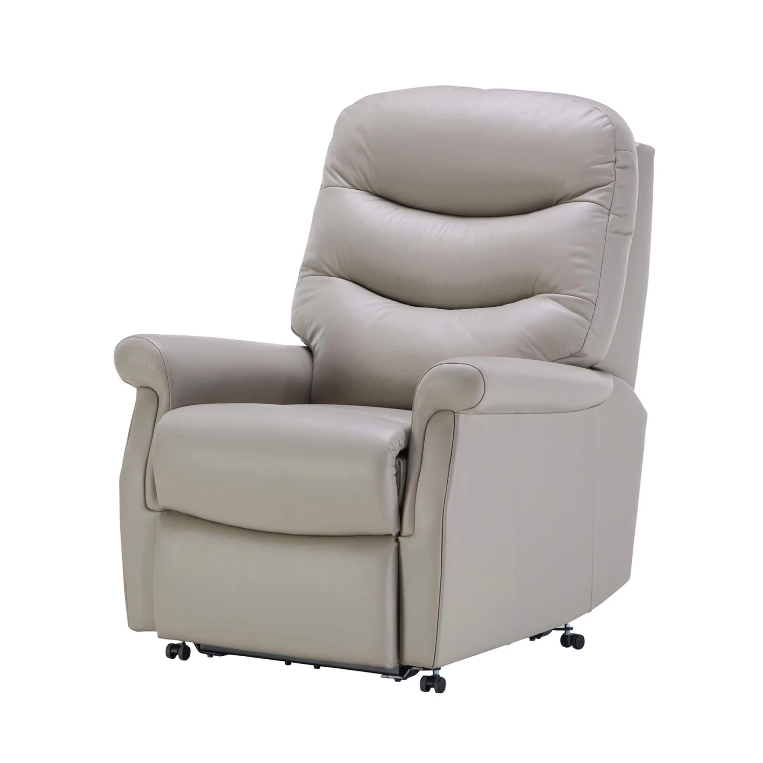 Celebrity Hollingwell Stone Grey Leather Petite Single Powered Recliner Chair 2 Celebrity Hollingwell Stone Grey Leather Petite Single Powered Recliner Chair - Image 2