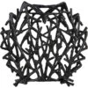 Twig Black Sculpture Disc Vase