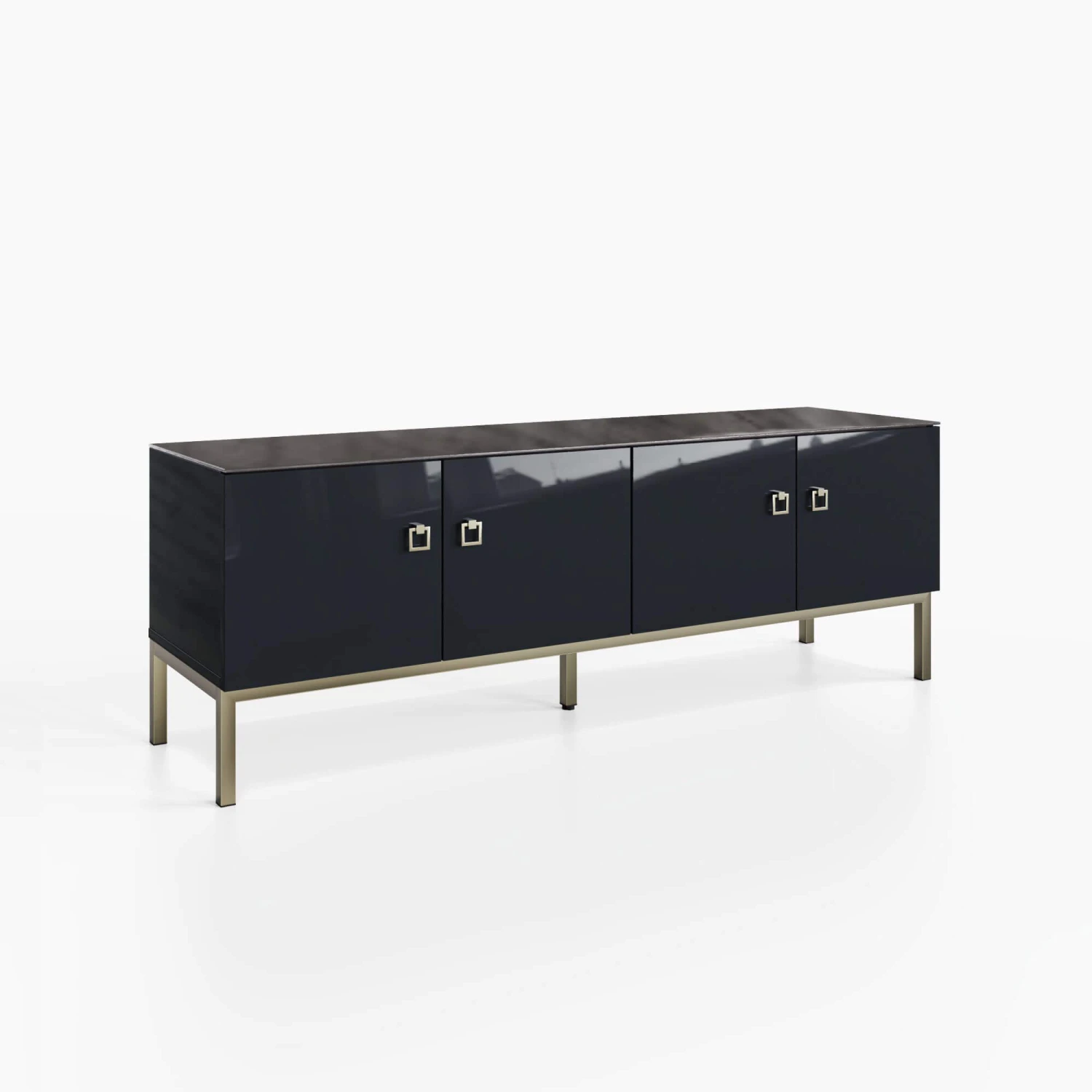Frank Olsen Lyra Midnight Black TV Unit 2 Frank Olsen Lyra Midnight Black TV Unit - Image 2