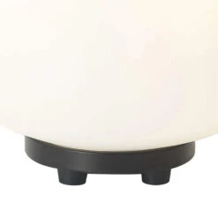 Henrik Matt Black & Frosted White Small Oval Glass Table Lamp -Housingunits 03c65efe18f2adaba3b7bead9a115d46
