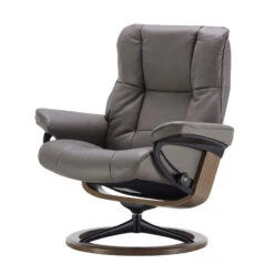 Stressless Mayfair Large Leather Recliner Chair & Footstool In Velaro Grey With Smoked Oak Signature Base -Housingunits 03d4ee31ecb2589364e27ad247694797 1