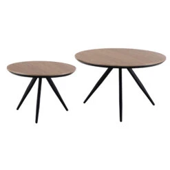 Halcot Set Of 2 Oak Coffee Tables