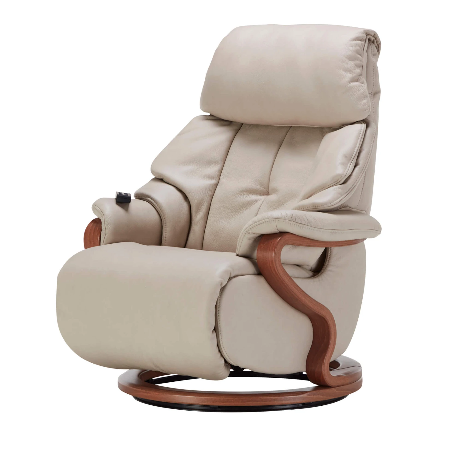 Himolla Chester Cream Leather Midi Power Recliner Swivel Chair 2 Himolla Chester Cream Leather Midi Power Recliner Swivel Chair - Image 2