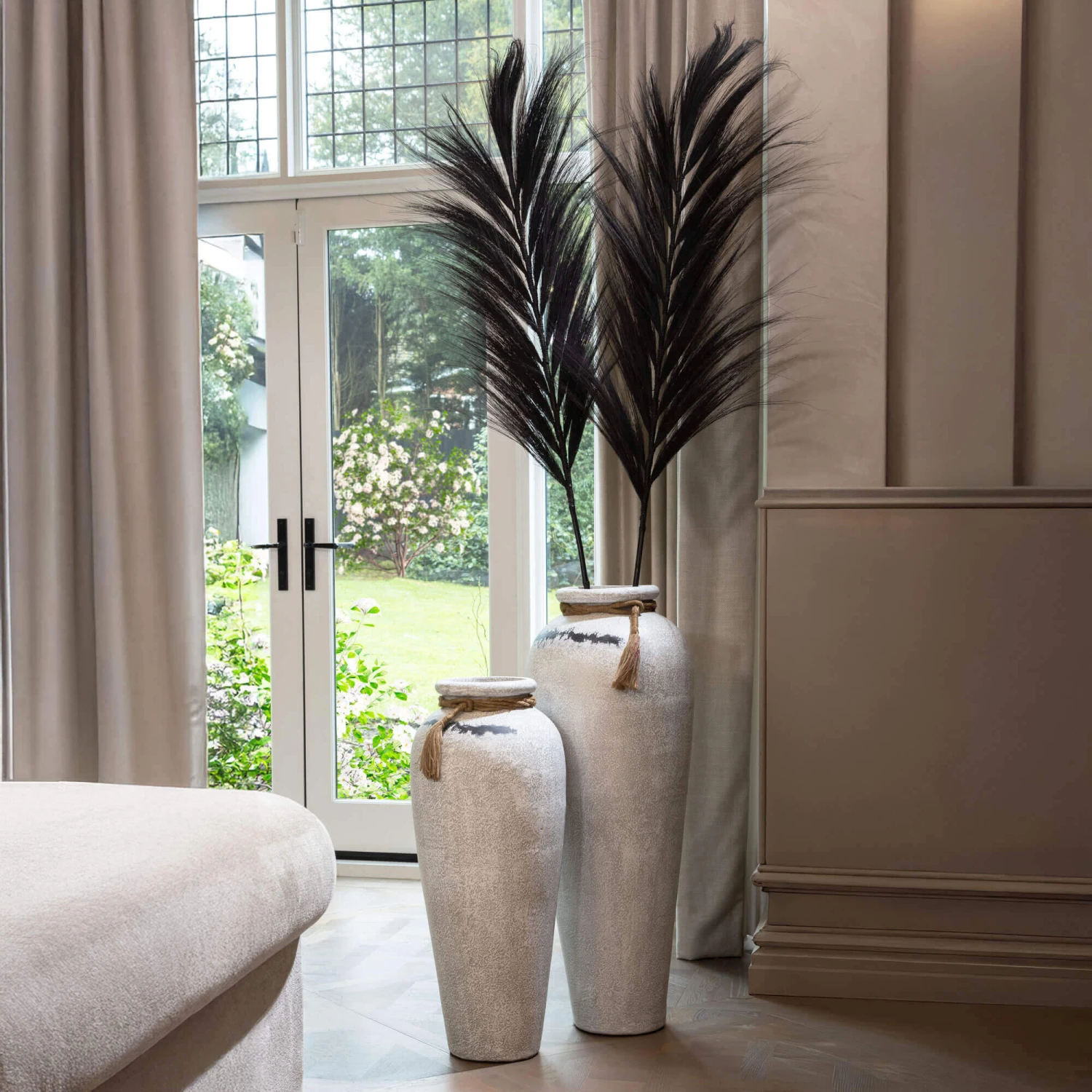 Rustic Large Lip Rope Pot 2 Rustic Large Lip Rope Pot - Image 2