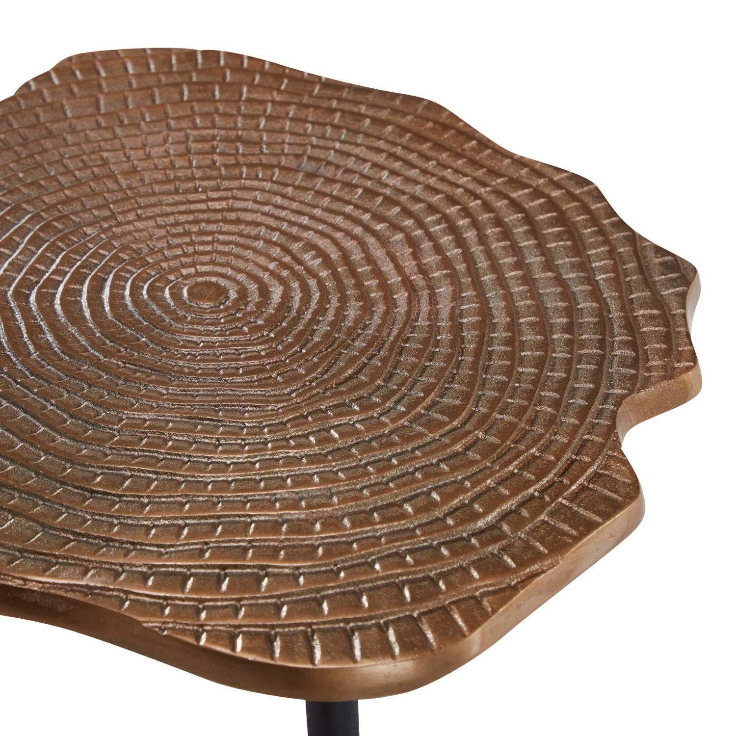 Marrakesh Casted Aluminium Brass Antique Nest Of Tables 3 Marrakesh Casted Aluminium Brass Antique Nest Of Tables - Image 3
