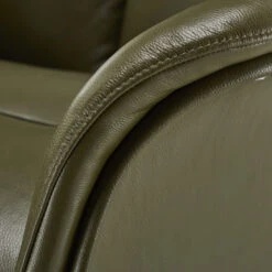 Kasava Green Semi Aniline Leather Power Recliner Chair -Housingunits 070723a92c7cffe2ba5f03b9977c0664