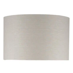 35cm Lino Grey Self Lined Drum Shade