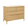 Ercol Rimini Light Oak 4 Drawer Low Wide Chest