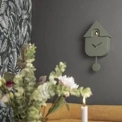 Cuckoo Jungle Green Wall Clock