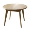 Stockholm Light Oak 105cm Compact Round Extending Dining Table