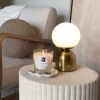 Mystic Brass Opal Table Lamp
