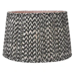 35cm Vienna Chevron Black Pleated Light Shade