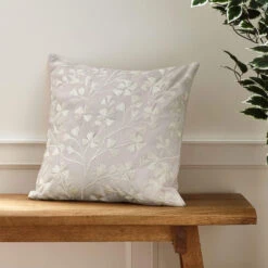 Brooke Floral Natural Cushion