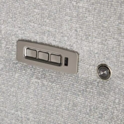 G Plan Hardy Grey Fabric Heated Power Recliner Armchair With Headrest & Lumbar -Housingunits 09e23c88daa401b1c9bec365b720d679