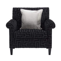 Duresta Gabrielle Apollo Onyx Fabric Armchair