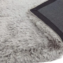 Plush Shaggy Silver 160cm X 230cm Rug -Housingunits 0b61b35782113a50b46b14b639389a09