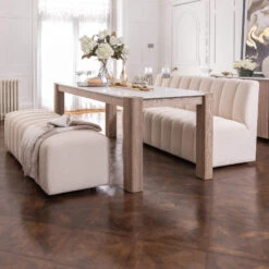 Tivoli Brushed Oak Dining Table With Marble Top -Housingunits 0b7314355e7c8a85926af58d677c06eb 1