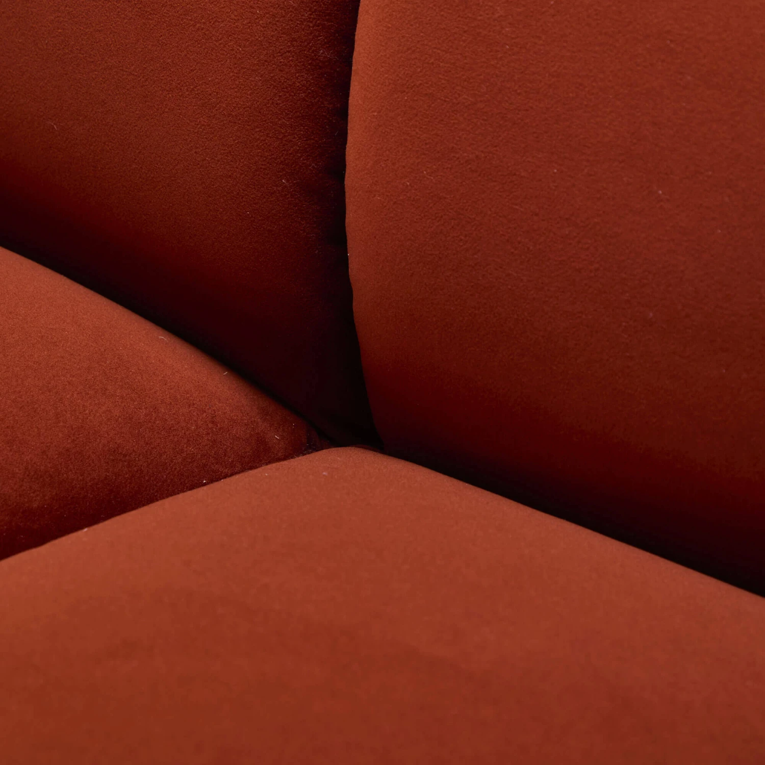 Glass House Thorne Rust Orange Fabric 3 Seater Sofa 7 Glass House Thorne Rust Orange Fabric 3 Seater Sofa - Image 7