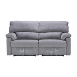 Houston Grey Fabric 3 Seater Power Recliner Sofa