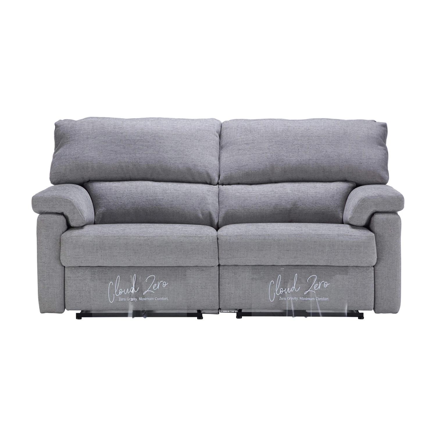 Houston Grey Fabric 3 Seater Power Recliner Sofa 1 Houston Grey Fabric 3 Seater Power Recliner Sofa