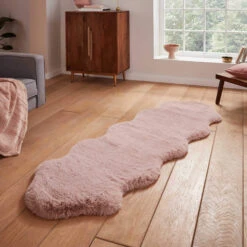 Super Teddy Rose Double Sheepskin Rug