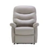 Celebrity Hollingwell Stone Grey Leather Petite Single Powered Recliner Chair