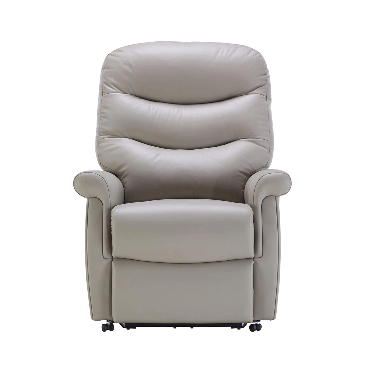 Celebrity Hollingwell Stone Grey Leather Petite Single Powered Recliner Chair 1 Celebrity Hollingwell Stone Grey Leather Petite Single Powered Recliner Chair