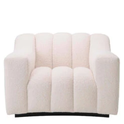 Eichholtz Kelly Armchair In Boucle Cream Fabric