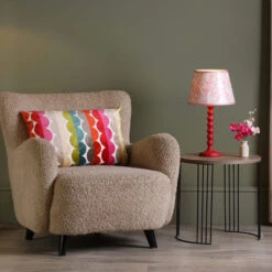 Spool Red Table Lamp Base