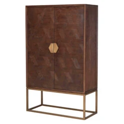Olivia James Hemingway Mahogany Oak & Gold 2 Door Bar Cabinet 13 Olivia James Hemingway Mahogany Oak & Gold 2 Door Bar Cabinet -Housingunits 0feb63ab05a5bb29d04350f8e594d416