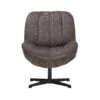 Zara Taupe Fabric Accent Swivel Chair