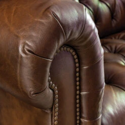 Balmoral Vintage Tabac Leather 2 Seater Sofa With Castors -Housingunits 1014a4e98fc00f99b69364833e860e33