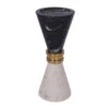 Libra Ravello Black & White Marble Candle Holder
