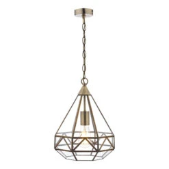 Laura Ashley Zaria Antique Brass Pendant Light