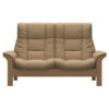 Stressless Buckingham 2 Seater Recliner Sofa In Paloma Sand & Oak – Quickship