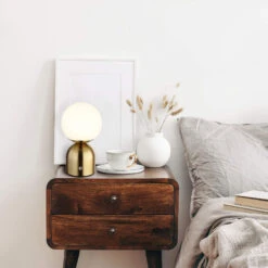 Mystic Brass Opal Table Lamp -Housingunits 11d53f400d4426306acdc732dc709fc0