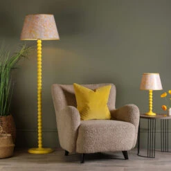 Yellow Marbled 45cm Shade