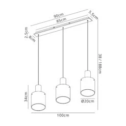 Chelsea Satin Black & Smoked Triple Light Bar Pendant 7 Chelsea Satin Black & Smoked Triple Light Bar Pendant -Housingunits 129aaf0a65441522c63605227ae6368f 1