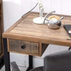 Malmo Reclaimed Timber Rectangular Desk -Housingunits 131ab48e71a90163d469c7062e6a4774