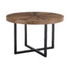 Malmo Reclaimed Timber 120cm Round Starburst Dining Table