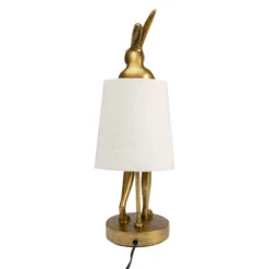 Gold Modest Rabbit 50cm Table Lamp With White Shade -Housingunits 13d16466b7c945bc4becd82ab602167d 1