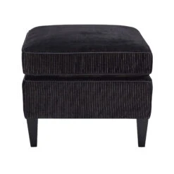 Duresta Gabrielle Kensington Noir Fabric Footstool -Housingunits 14dc223caeefade5fc13942815706e80