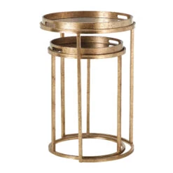 Libra Vienna Atlas Set Of 2 Side Tables In Antique Gold -Housingunits 1573280cb26f24dd0d94fa024daaa511