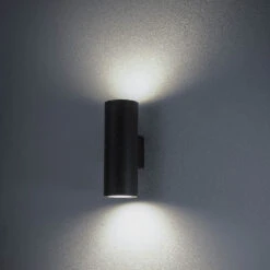 Volcano Dual Bulb Outdoor Wall Light