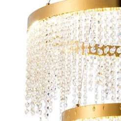 Rowen French Gold Crystal 2 Tier Pendant Light -Housingunits 158dd3d9a9d4c82a22f77bf709782608 1