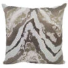 Etna Taupe Abstract Chevron Cushion